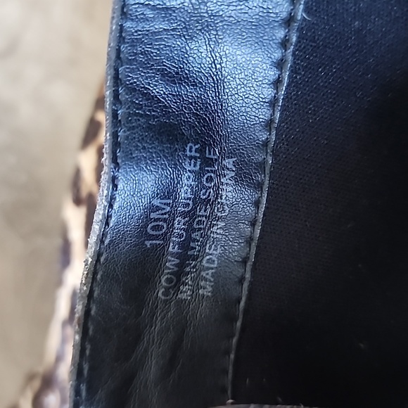 NEW! REBECCA MINKOFF Jaiden Cowhide  Animal Print Combat Boots Size 10 - Picture 11 of 12